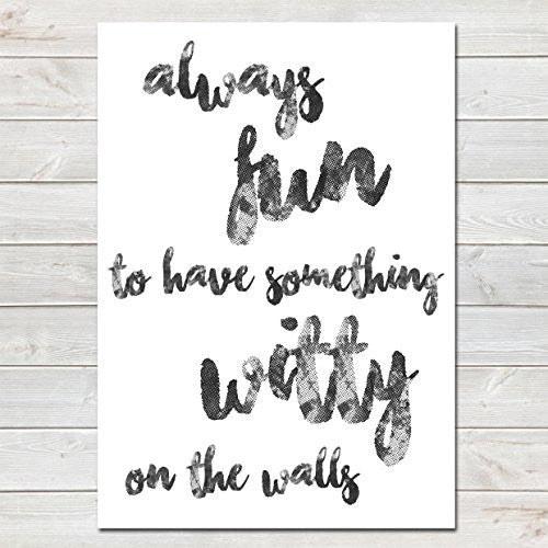 Fun To Have Something Witty, Funny Home Gift, Living Room Hallway Print / Poster • Customisable