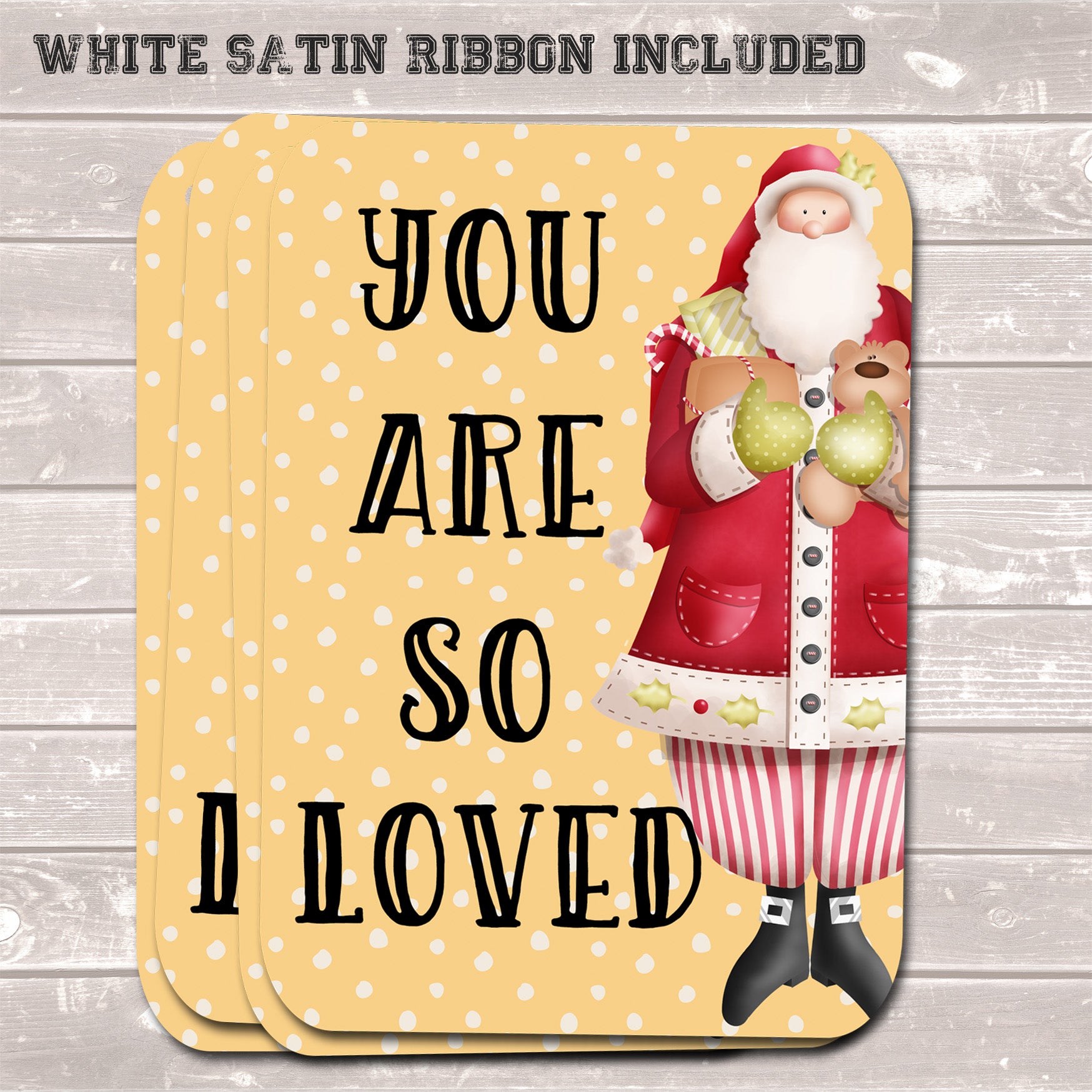 Christmas Gift Tags, You Are So Loved, Present Accessories (Pack of 8)