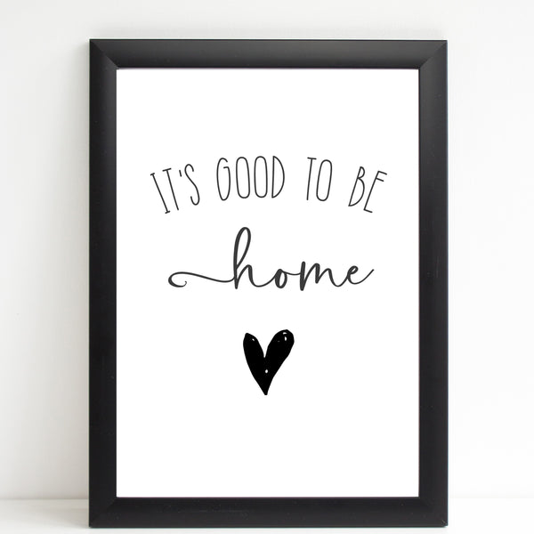 It's Good To Be Home, New Home Gift, Wall Decor